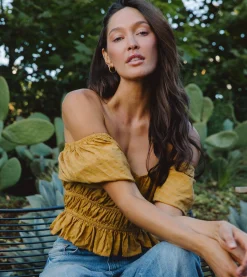 Cleobella Tops-Rebecca Blousegoldie