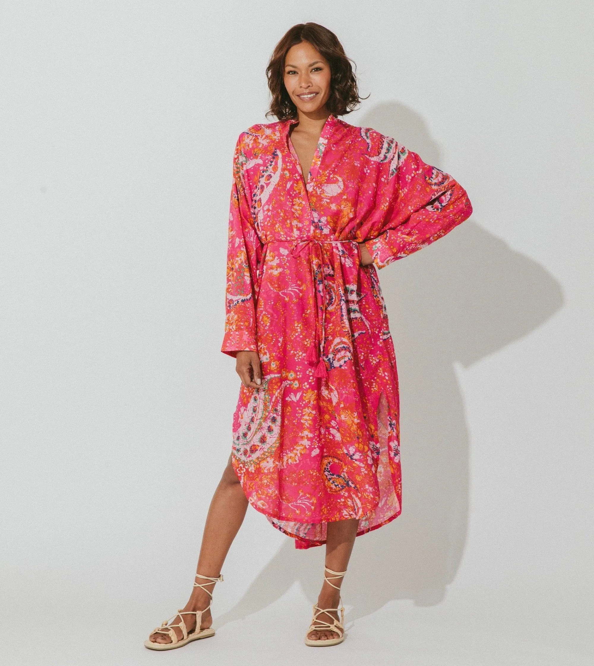 Cleobella Dresses-Rohita Kaftan Dresshibiscus