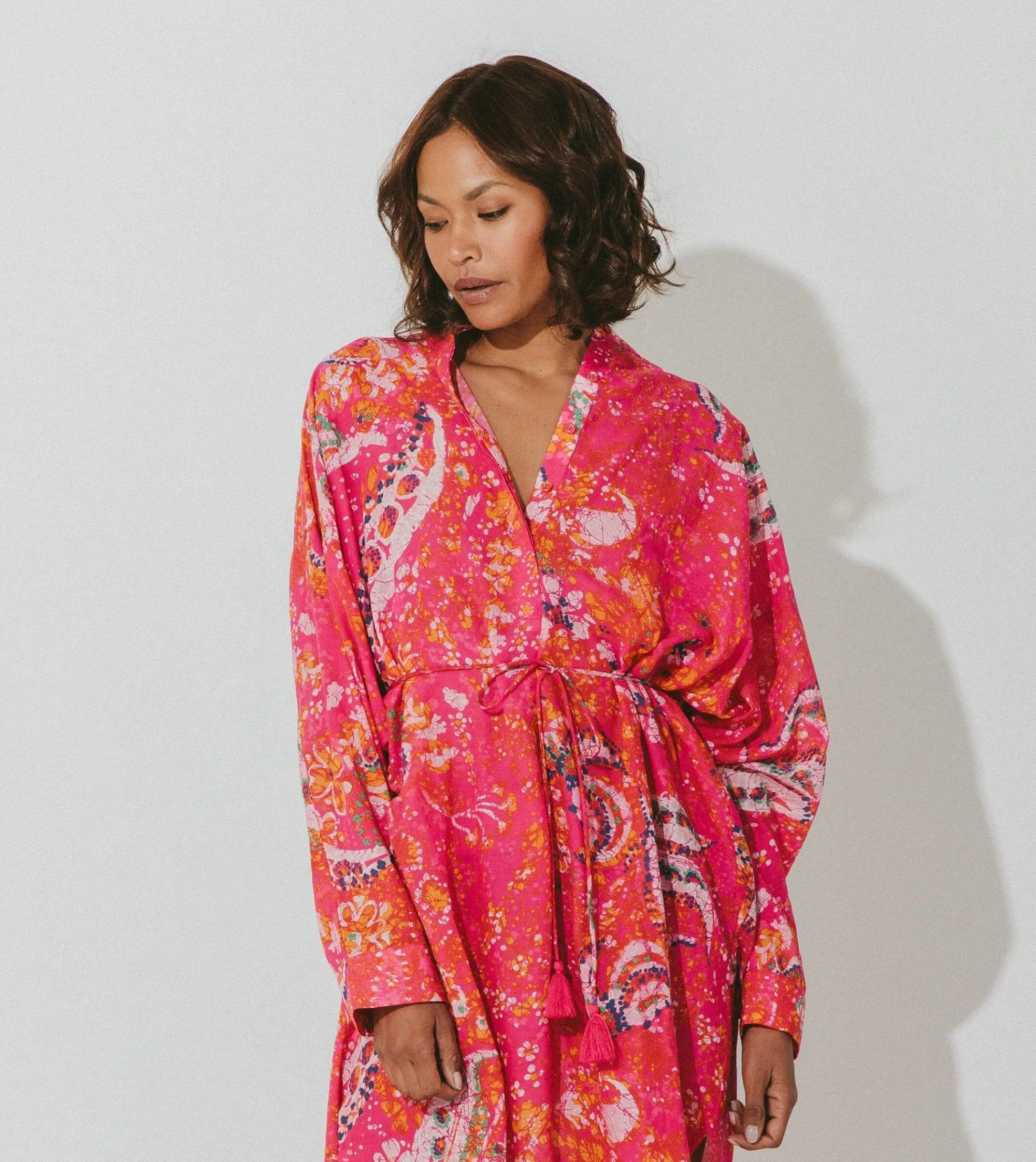 Cleobella Dresses-Rohita Kaftan Dresshibiscus