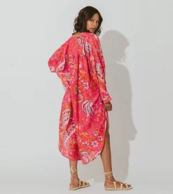 Cleobella Dresses-Rohita Kaftan Dresshibiscus