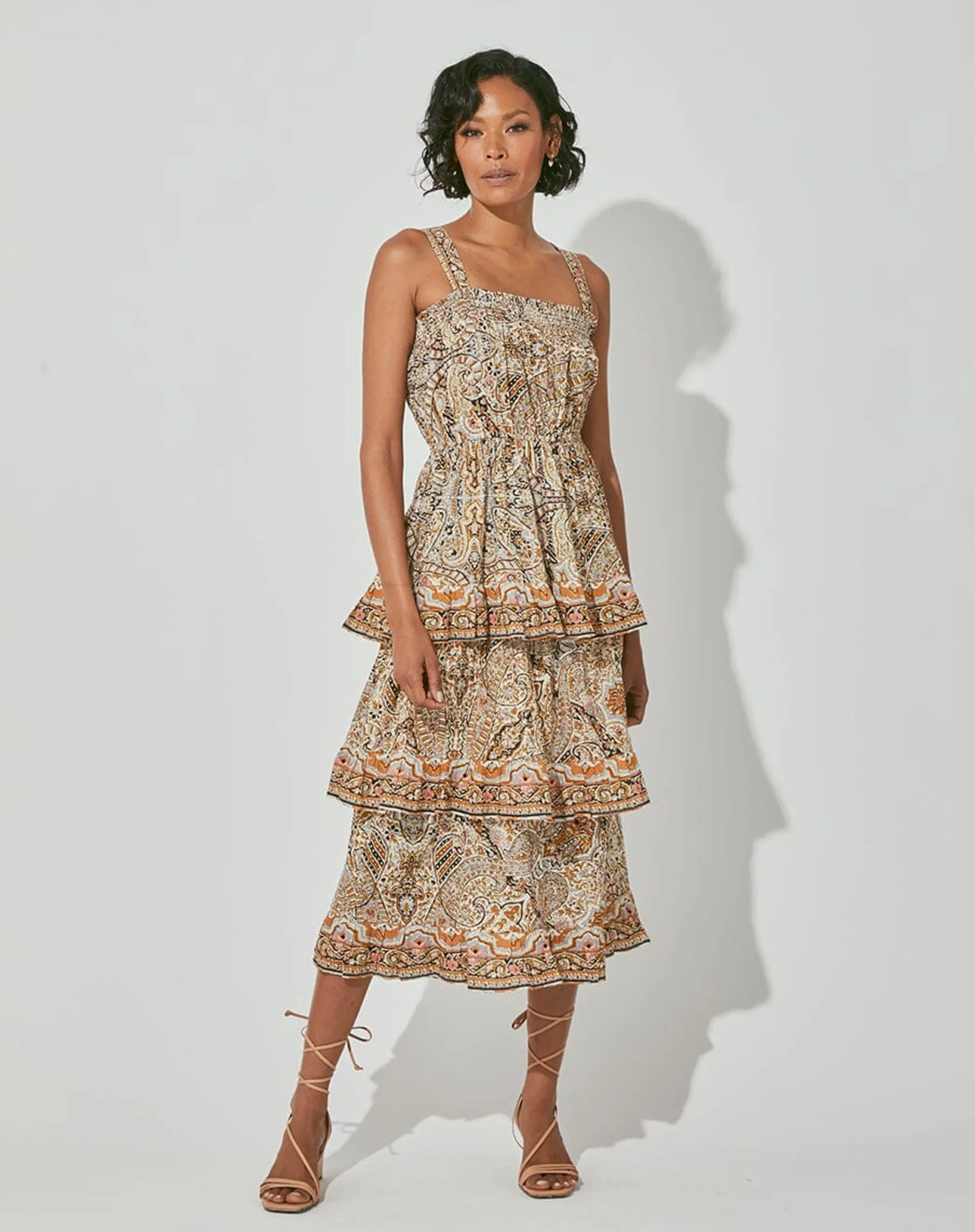Cleobella Dresses-Rosalie Midi Dresskaleidoscope