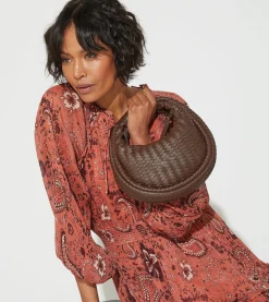 Cleobella Handbags-Santiago Mini Hobo Bagchocolate