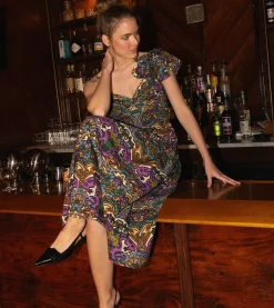 Cleobella Dresses-Solana Midi Dressmosaic Ikat