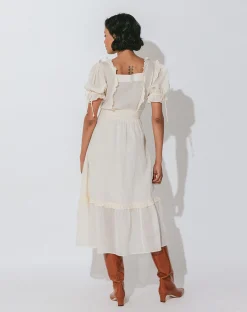 Cleobella Dresses-Sylvia Midi Dresscream