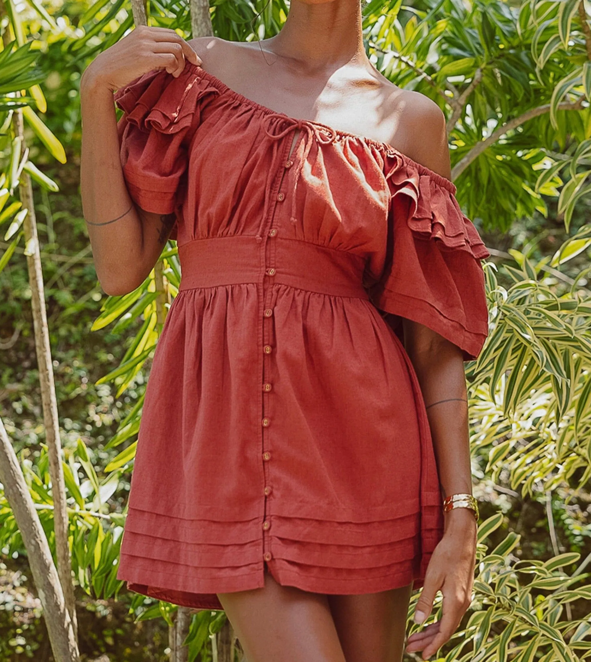 Cleobella Dresses-Tana Mini Dressbrick