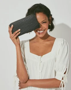 Cleobella Handbags-Tiegs Zip Walletblack