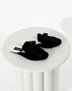 Cleobella Lounge-Velvet Slippersblack