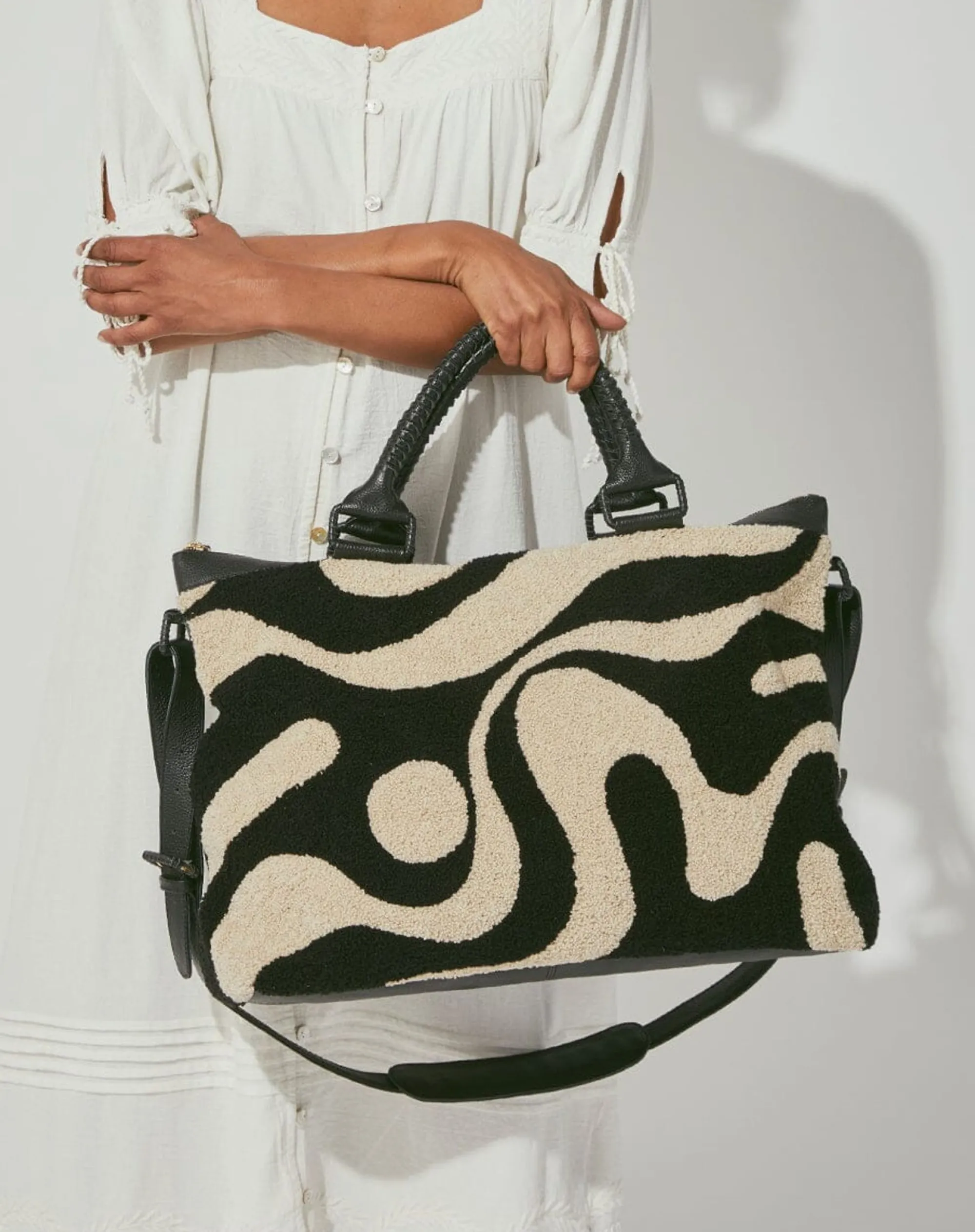 Cleobella Handbags-Weekenderabstract Yin-Yang