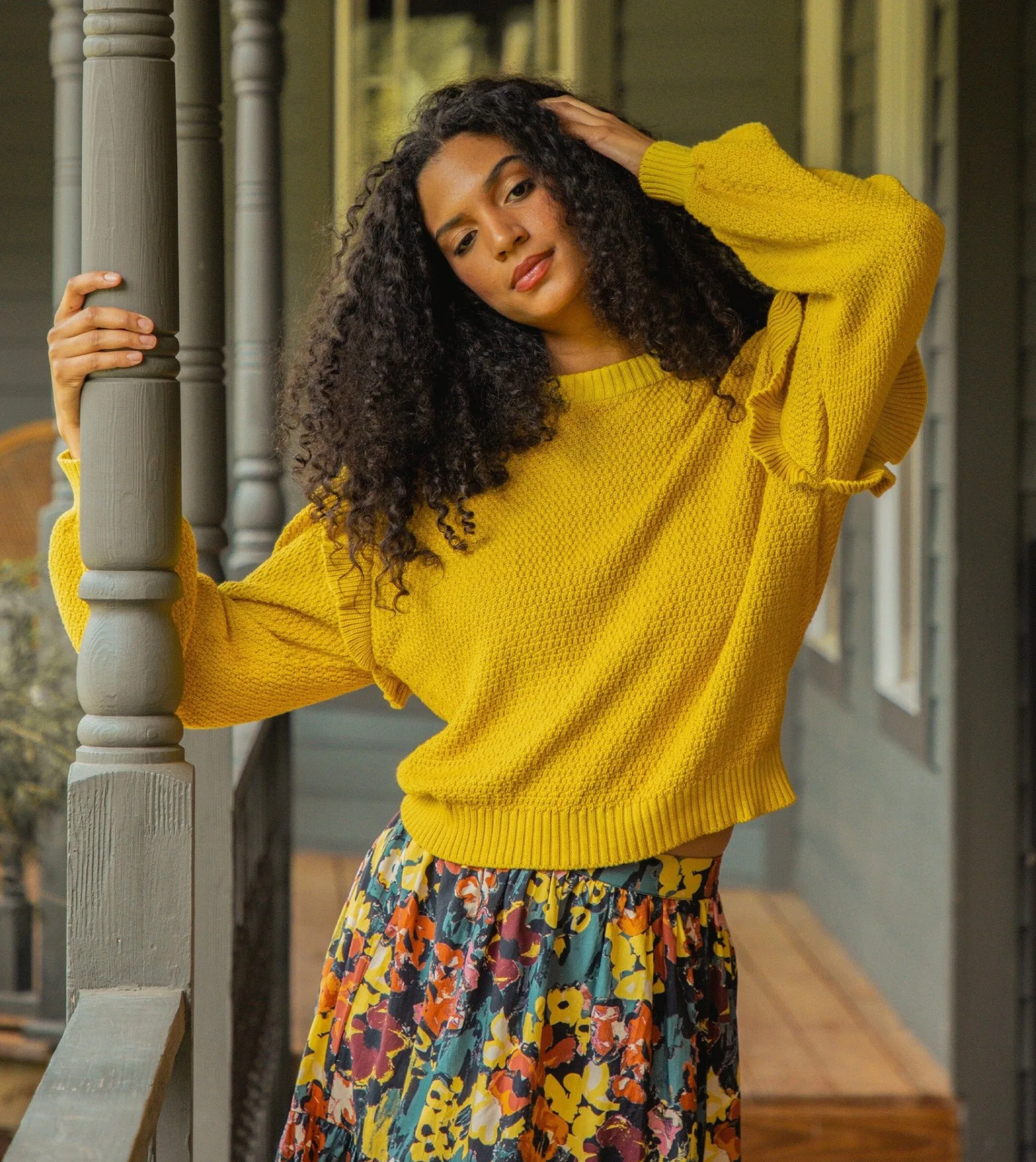 Cleobella Jackets & Sweaters-Yara Sweatercitrine