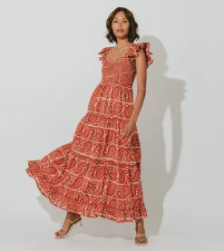 Cleobella Dresses-Zahara Ankle Dressaurora